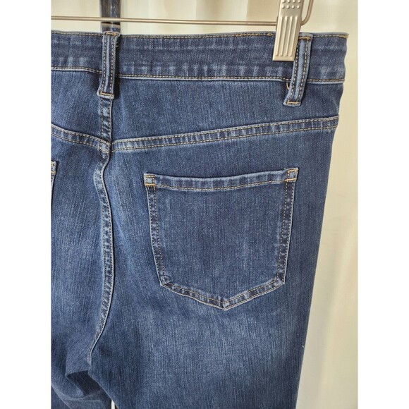 💥5 for $25! Soft Surroundings Denim Straight Jeans Sz 8P - Picture 6 of 12